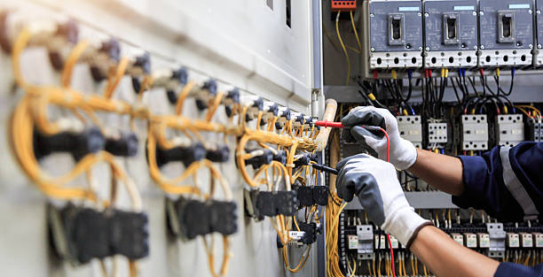 Professional Electrician technician working in Layton, UT